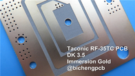 30mil RF-35TC PCB rígido de 2 camadas PTFE /preenchido com cerâmica /fibra de vidro 1oz 0,8mm de espessura Nível de solda de ar quente (HASL)