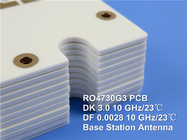 Rogers RO4730G3 PCB rígido de 2 camadas Hidrocarboneto / Cerâmica / Vidro tecido UL 94 V-0 Antenna Grade Laminates