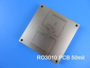 Rogers RO3010 PCB duplo lado PTFE PCB cerâmico-recheado espessura 2,7 mm com HASL