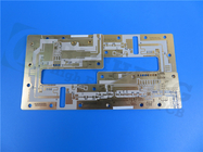 RT/duroide 6035HTC PCB rígido de alta frequência de dois lados com 1 oz de cobre e ouro de imersão para RF/microondas