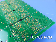 TU-768 PCB 2 camadas de ouro de imersão de 0,8 mm