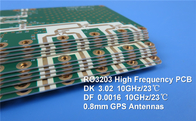 RO3203 PCB 2-camada 60mil ∙ ∙ Immersion Gold ∙ laminados cerâmicos reforçados com fibra de vidro tecida