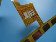 PWB grosso flexível frente e verso de Coverlay FPC do amarelo de PCBs do Polyimide de PCBs 0.15mm