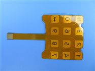 Único tomou partido PCBs flexível feito no material do PI de 3M Tape e do ouro da imersão para a aplicação do teclado numérico