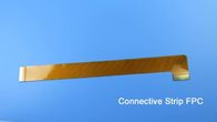 Únicas tiras tomadas partido do PWB do cabo flexível construídas no Polyimide 1oz com o reforçador e o ouro do PI chapeados para a correia do contato