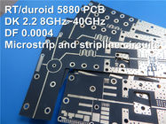PWB de RT/Duroid 5880 10mil 0.254mm Rogers High Frequency para o Microstrip e os circuitos de Stripline