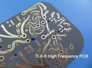 PWB de alta frequência Taconic da placa de circuito TLX-6 impresso 62mil 1.575mm TLX-6 RF com ouro da imersão