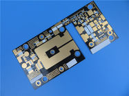 Placa de circuito impresso de alta frequência RF-35 PCB 30 mil 1,524 mm dupla face com máscara de solda preta e dourada de imersão