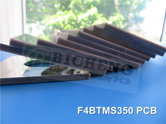 F4BTMS350 PCB rígido de 2 camadas de 6,35 mm de espessura com nível de solda a ar quente (HASL)