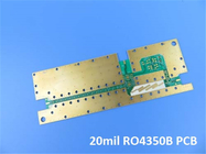 20mil RO4350B laminados cerâmicos de hidrocarboneto com cobre acabado 35um para RF Microondas, sistema de antena