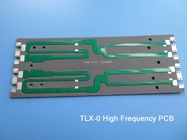 TLX-0 PCB rígido de 2 camadas construído em compósitos de fibra de vidro PTFE com substrato de microondas RF de ouro de imersão