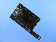 Protótipo flexível do circuito de Pritned da dupla camada (FPC) com Coverlay preto e ouro da imersão para o RFID
