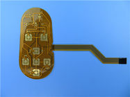 Circuito impresso flexível FPC de 2 camadas construído no Polyimide com reforçador do PI e ouro da imersão para o tela táctil capacitivo