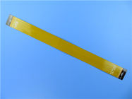 Placa de circuito impresso flexível da camada dupla no Polyimide com máscara amarela e no reforçador do PI para o interruptor de fita fina