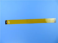 Placa de circuito impresso flexível da camada dupla no Polyimide com máscara amarela e no reforçador do PI para o interruptor de fita fina