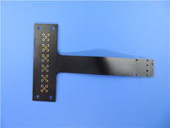 Circuito impresso flexível da única camada (FPC) com o reforçador FR-4 de 1.0mm e máscara preta da solda para o módulo sem fio