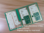 Placa de circuito impresso de 4 camadas construída em 0,01&quot; (0.254mm) RO4350B + FR4