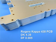 PWB de Rogers 40mil 1.016mm DK 4,38 da placa de circuito da micro-ondas do Kappa 438 com ouro da imersão para sistemas distribuídos da antena