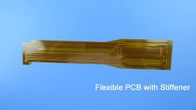 Circuito impresso flexível (FPC) construído no Polyimide com ouro e reforçador da imersão para a tira #FPC Manufactur da conexão