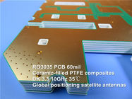 PWB de alta frequência da placa de circuito DK3.5 do PWB 2-Layer Rogers 3035 20mil 0.508mm da micro-ondas de Rogers RO3035 DF 0,0015