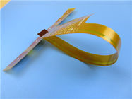 PWB flexível da camada dupla construído no Polyimide com ouro da imersão e máscara amarela