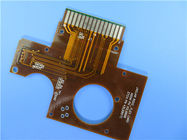 PCBs rígidos-flexíveis de dois lados construídos em RO4003C com soldagem a ar quente, máscara de soldagem verde para antenas POS