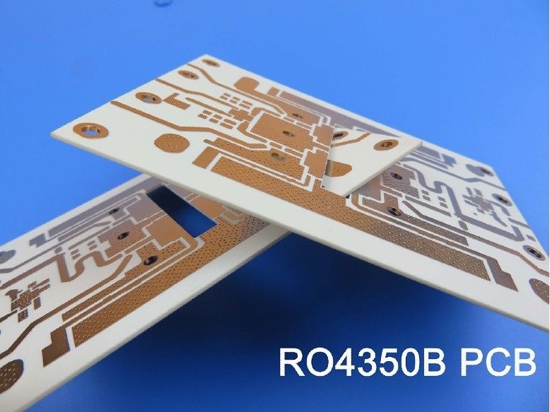 Placa de circuito impresso de alta frequência de Rogers RO4350B com o revestimento 10mil, 20mil, 30mil e 60mil grosso com ouro da imersão