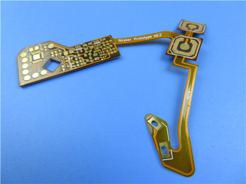 O circuito flexível FPC da única camada dobra PWB 0.15mm grossos com ouro da imersão