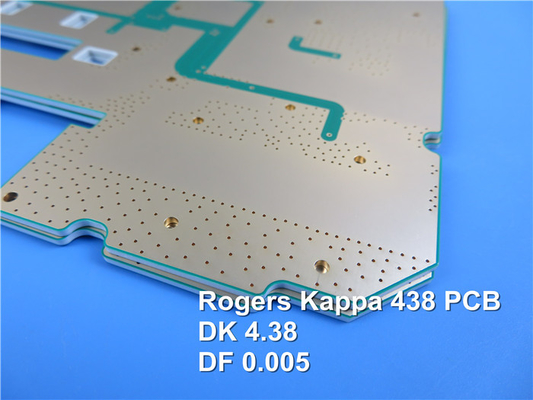 Placa de circuito impresso do PWB Rogers 60mil 1.524mm DK 4,38 do RF do Kappa 438 com ouro da imersão para medidores sem fio