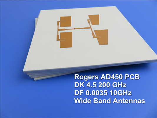 PWB de Arlon RF construído em AD450 40mil 1.016mm DK4.5 com ouro da imersão para aplicações mais altas da frequência