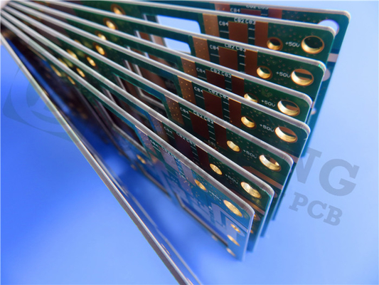 Rogers TMM10 PCB 2 camadas 20mil material de microondas termo-resistente Imersão Prata