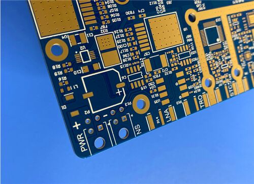 10 camadas de PCB híbrido de alta frequência RO4003C laminados cerâmicos de hidrocarbonetos + 370HR FR-4 sistemas epóxidos