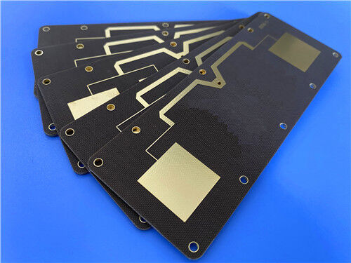 Placa de Circuito Impresso Laminada de PTFE de Fibra de Vidro TLX-8 – 0,85mm, Acabamento em Ouro Puro, Traço de 5/7 mil e IPC-Classe-2 para Aplicações de RF