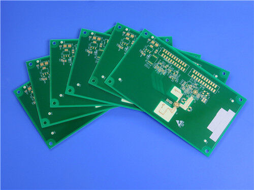 PCB híbrido de alta frequência de 8 camadas ¥ RO4003C (Rogers) + S1000-2M (Shengyi) com vias cegas e vias cheias de resina