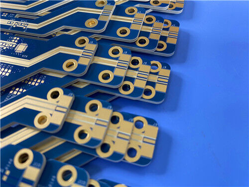 PCB híbrido de alta frequência de 4 camadas   Rogers RT/duroide 6202 + FR-4 com Via-in-Pad e classe IPC 3