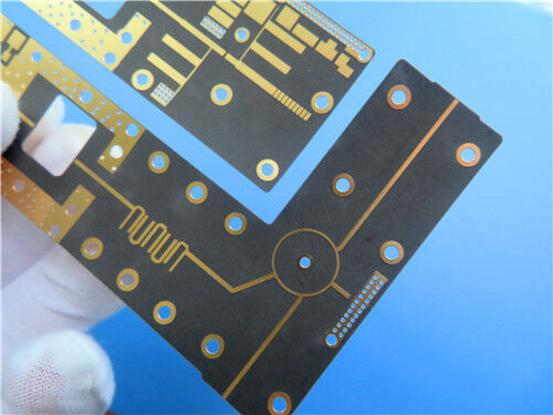 F4BTMS220 com RTF folha de cobre de baixa rugosidade Laminado de PTFE cerâmico e PCB personalizado de 10 milhas de espessura substrato com imersão Ouro
