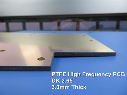 O metal baseou o PWB de alta frequência construído em 3.0mm PTFE com ouro da imersão do revestimento 1.0oz para o dispositivo de rádio