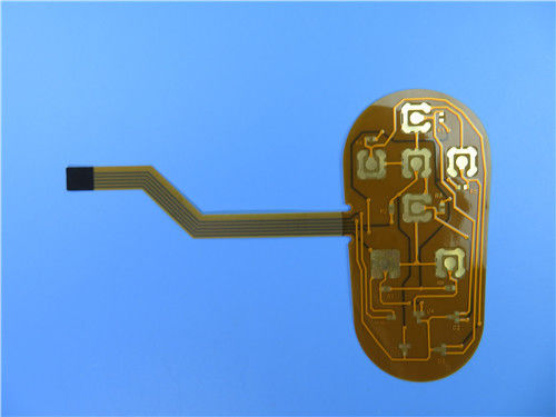 Placa de circuito impresso flexível FPC construída no filme do Polyimide com estrutura de dupla camada