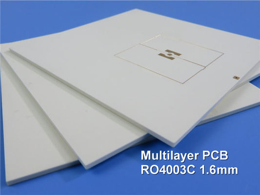 RF híbrido e placas de circuito 4-Layer de alta frequência construídos em 16mil RO4003C+FR4 com lata da imersão