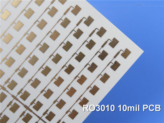 PWB de alta frequência da micro-ondas da placa de circuito impresso DK10.2 do PWB 2-Layer Rogers 3010 10mil 0.254mm de Rogers RO3010 DF 0,0022